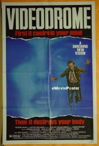 #5061 VIDEODROME 1sh '83 David Cronenberg 