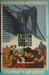 #663 VIEW FROM THE BRIDGE 1sh '62 Vallone 