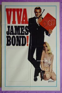 #8478 VIVA JAMES BOND 1sh '70 super sexy!