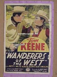 WANDERERS OF THE WEST 1sheet