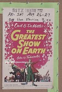 GREATEST SHOW ON EARTH ('52) WC