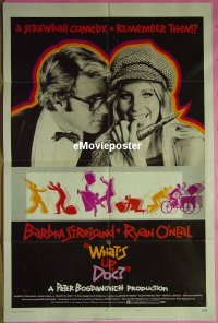 w089 WHAT'S UP DOC style B one-sheet movie poster '72 Barbra Streisand