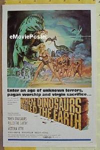 #145 WHEN DINOSAURS RULED THE EARTH 1sh '71 