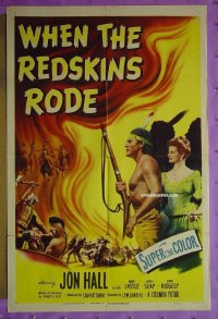 #8502 WHEN THE REDSKINS RODE 1sh '51