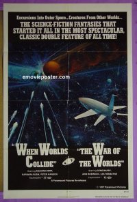 WHEN WORLDS COLLIDE/WAR OF THE WORLDS '77 1sheet