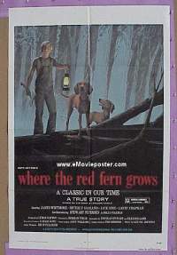 #1974 WHERE THE RED FERN GROWS 1sh74 Whitmore 