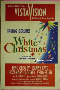 #721 WHITE CHRISTMAS 1sh '54 Bing Crosby 
