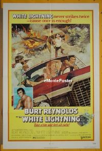 B133 WHITE LIGHTNING one-sheet movie poster '73 Burt Reynolds