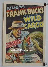 #031 WILD CARGO linen 1sh '34 Frank Buck 