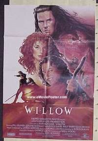 #368 WILLOW 1sh '88 Val Kilmer, Whalley 