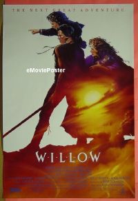 #588 WILLOW 1sh '88 Val Kilmer, Whalley 