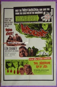 #1583 WITCHCRAFT/HORROR OF IT ALL 1sh '64 