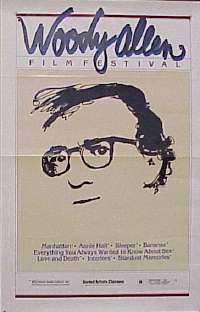 Q899 WOODY ALLEN FILM FESTIVAL one-sheet movie poster '81 Annie Hall!