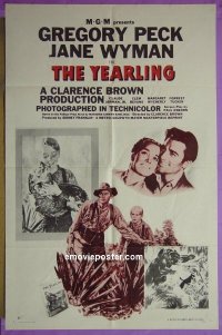 #5748 YEARLING 1sh R56 Gregory Peck 