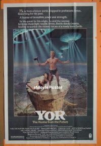Q909 YOR THE HUNTER FROM THE FUTURE one-sheet movie poster '82