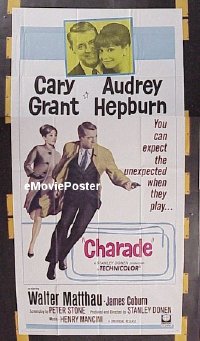 #233 CHARADE 3sh '63 Grant, Hepburn 