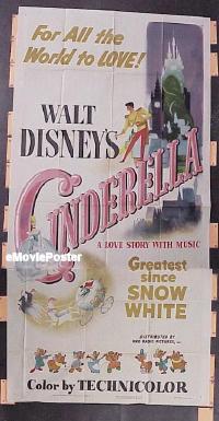 #235 CINDERELLA 3sh '50 Walt Disney 