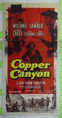#6103 COPPER CANYON 3sh '50 Hedy Lamarr 