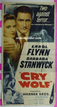 #8759 CRY WOLF 3sh '47 Errol Flynn 