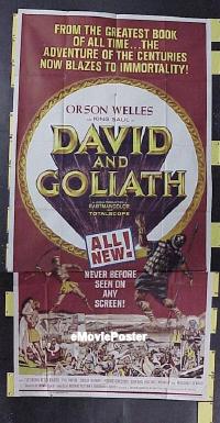 #250 DAVID & GOLIATH 3sh '61 Orson Welles 