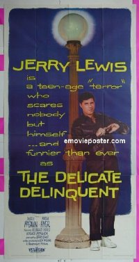 #8764 DELICATE DELINQUENT 3sh '57 Jerry Lewis 