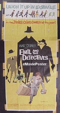 #254 EMIL & THE DETECTIVES 3sh '64 Disney 