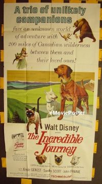 #058 INCREDIBLE JOURNEY 3sh '63 Walt Disney 