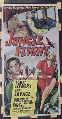 #195 JUNGLE FLIGHT 3sh '47 Bois, Fowley 