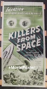 #045 KILLERS FROM SPACE 3sh '54 Peter Graves 