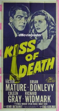 #444 KISS OF DEATH 3sh R53 Mature, film noir 