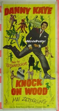 #338 KNOCK ON WOOD 3sh '54 Danny Kaye 