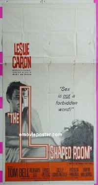 #8825 L-SHAPED ROOM 3sh '63 Leslie Caron 