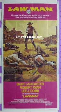#0361 LAWMAN 3sh '71 Burt Lancaster, Ryan 