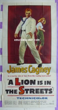#0365 LION IS IN THE STREETS 3sh '53 Cagney 