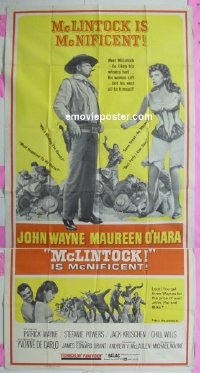 #8827 McLINTOCK 3sh '63 John Wayne, O'Hara 