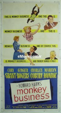 #026 MONKEY BUSINESS linen 3sh '52 Cary Grant 