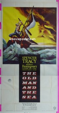 #8839 OLD MAN & THE SEA 3sh '58 Spencer Tracy 