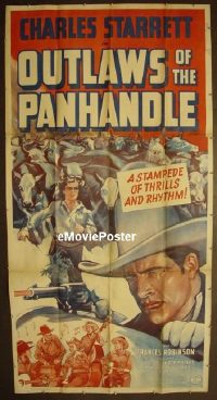 #015 OUTLAWS OF THE PANHANDLE 3sh 41 Starrett 
