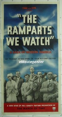 #029 RAMPARTS WE WATCH linen 3sh '40 of Time 