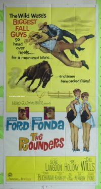 #6222 ROUNDERS 3sh '65 Glenn Ford, Fonda 