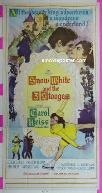 #8863 SNOW WHITE & THE 3 STOOGES 3sh '61 