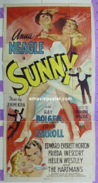 #0427 SUNNY 3sh '41 Anna Neagle, Ray Bolger 