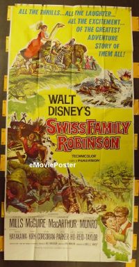 #0428 SWISS FAMILY ROBINSON 3sh '60 Disney 
