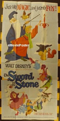 #091 SWORD IN THE STONE 3sh '64 Disney 