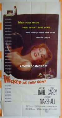 #0454 WICKED AS THEY COME 3sh '56 bad girl! 