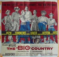 #0173 BIG COUNTRY 6sh '58 Gregory Peck, Ives 