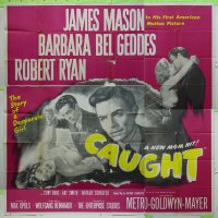 #8510 CAUGHT 6sh '49 James Mason, film noir! 