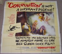 #8515 CORRUPTION 6sh '68 Peter Cushing 