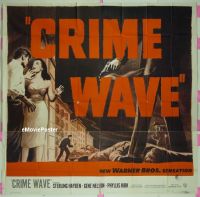 #251 CRIME WAVE 6sh '53 Sterling Hayden 