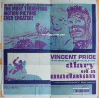 #8520 DIARY OF A MADMAN 6sh '63 Vincent Price 